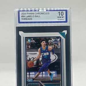 2020 Panini Chronicles Threads LaMelo Ball ROOKIE #84 GEM MINT 10
